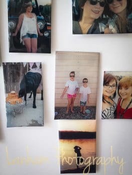 pictures made into fridge magnets 