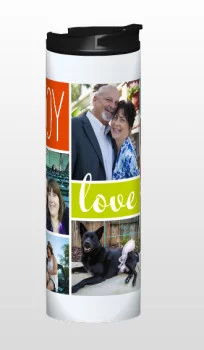 Shutterfly coffee thermos with pictures on it for father's day gift idea
