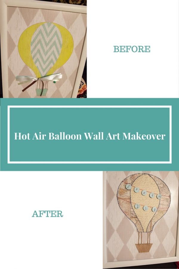 Hot Air Balloon Wall Art Makeover DIY with Amy