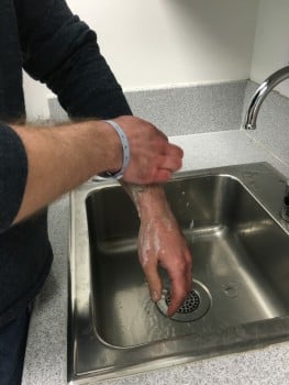 Dad Hand washing