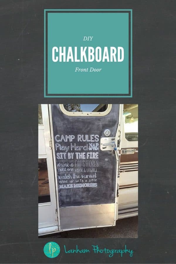 DIY Chalkboard Front Door DIY with Amy