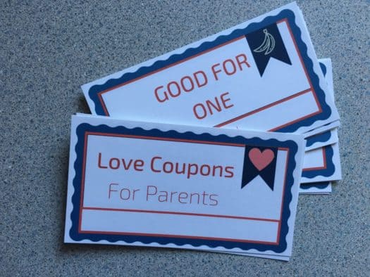 Love Coupons for parents 