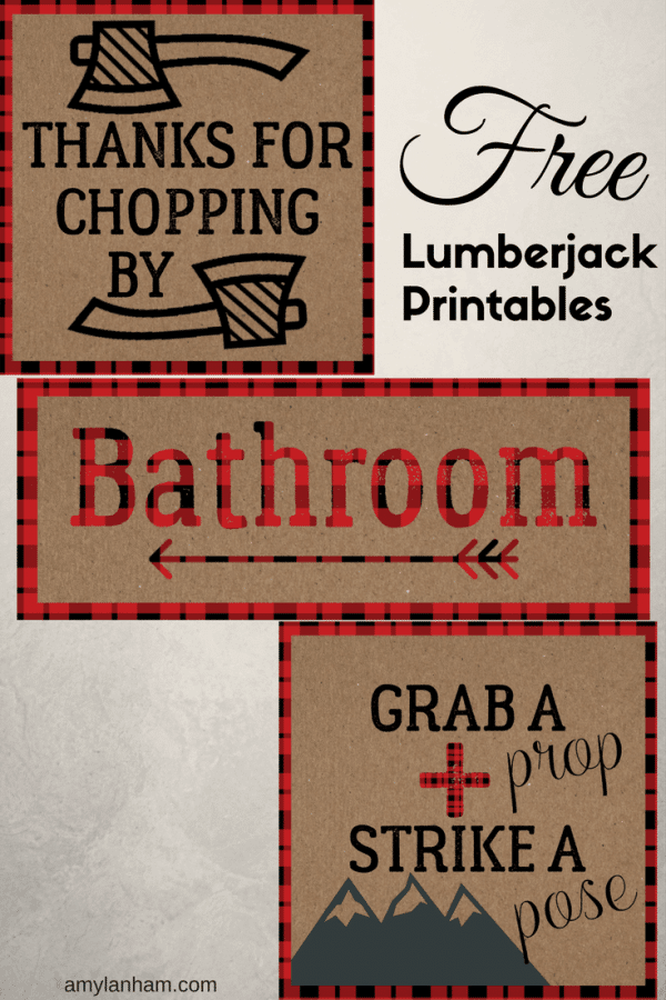 Lumberjack Birthday Party Decor - Amy Lanham