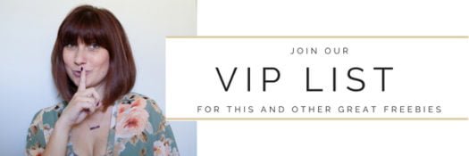 Join our VIP List. Click this image to join.