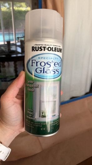 Rust-oleum frosted glass spray paint