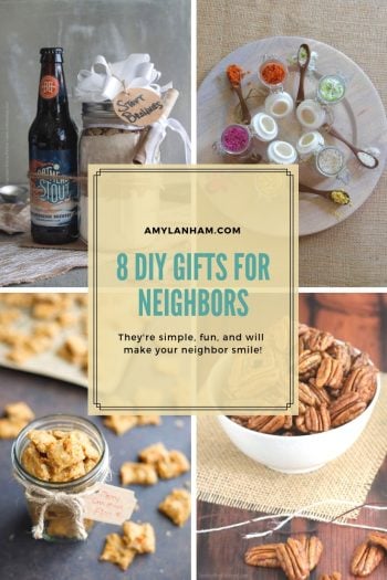 diy gifts for neighbors 
they're simple, fun, and will make your neighbor smile.