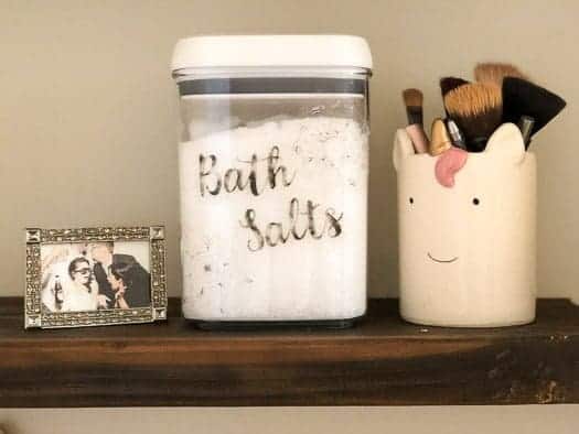 DIY Bath Salts Jar