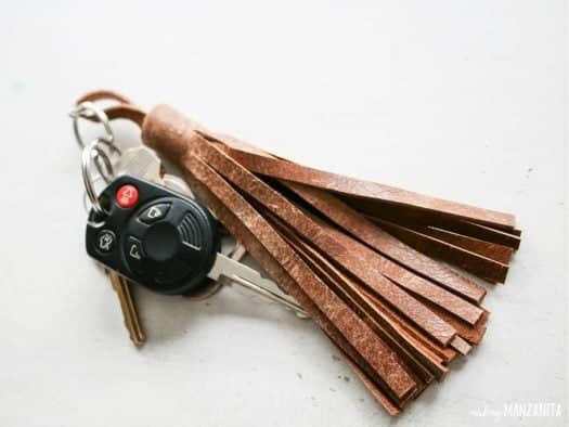 Car Keys with a leather key chain Tassel 