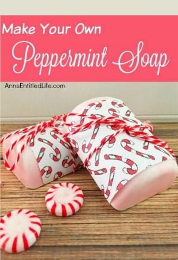 make your own peppermint soap bars