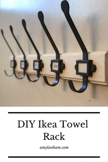 DIY Ikea Towel Rack 