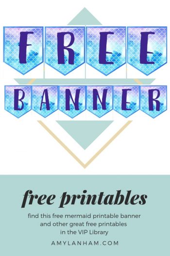 Free Banner printable at amylanham.com 