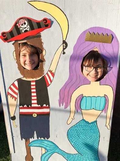 Finished Pirate and Mermaid Photo Booth 