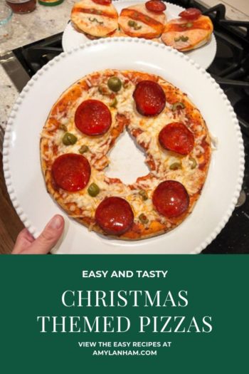 easy and tasty christmas themed pizzas view the easy recipes at amylanham.com