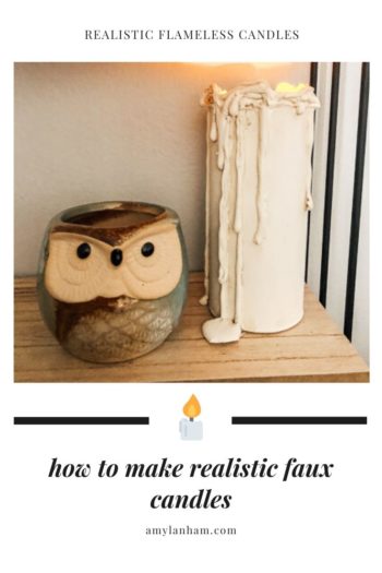 DIY Drip CandlesHow to make realistic candles from flameless candles