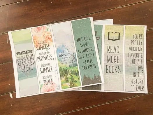 Printable Bookmarks 