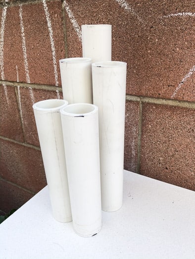 PVC Pipe in different sizes