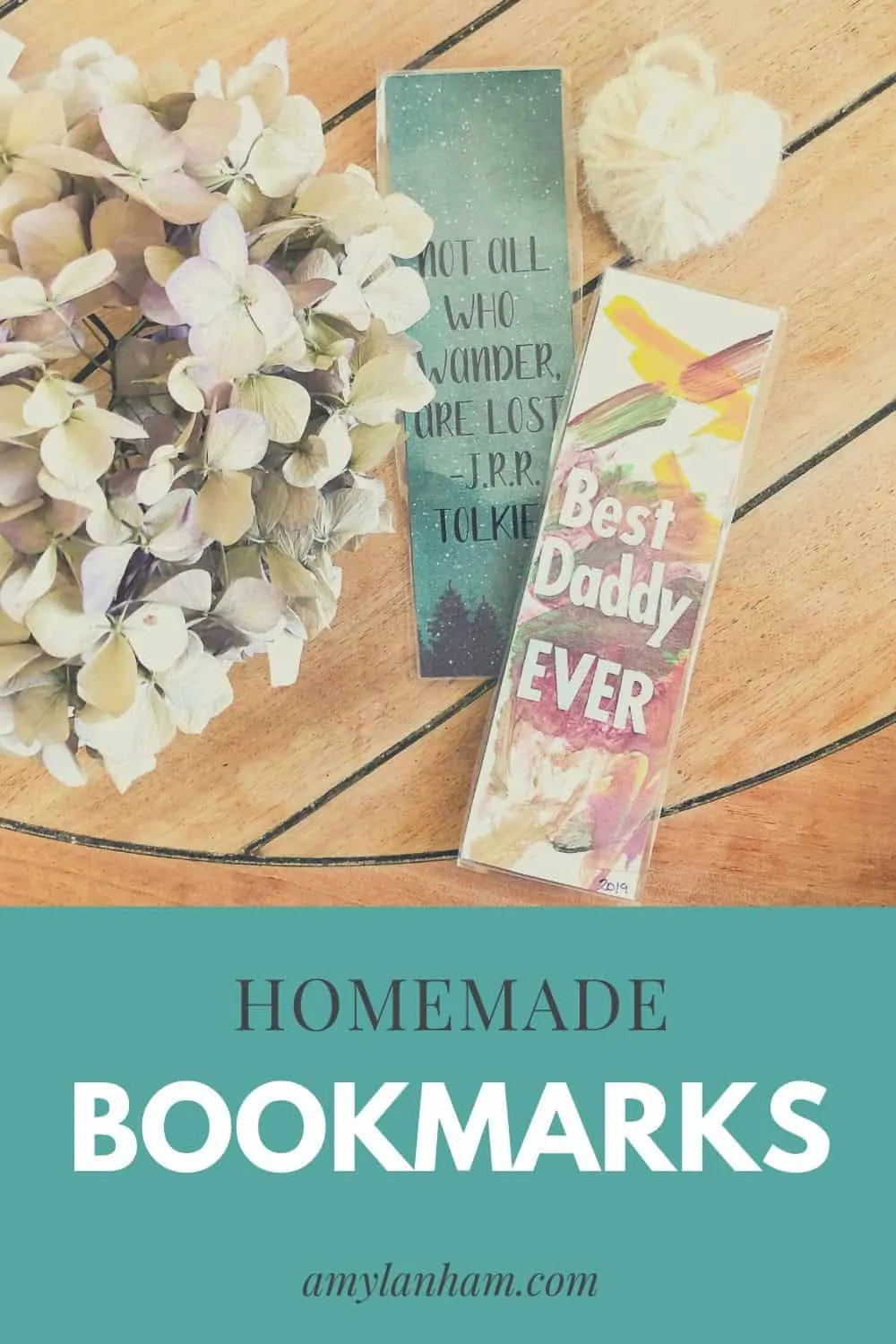Homemade bookmarks
