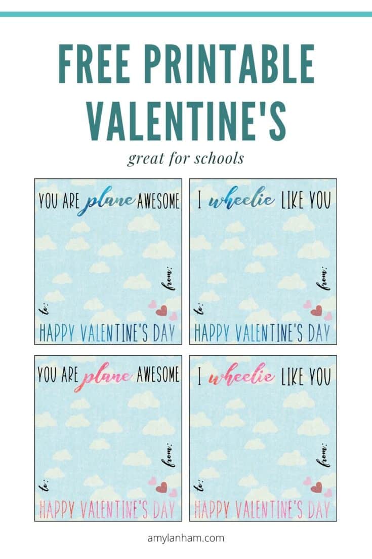 Printable Valentine's - Perfect for Kids Class