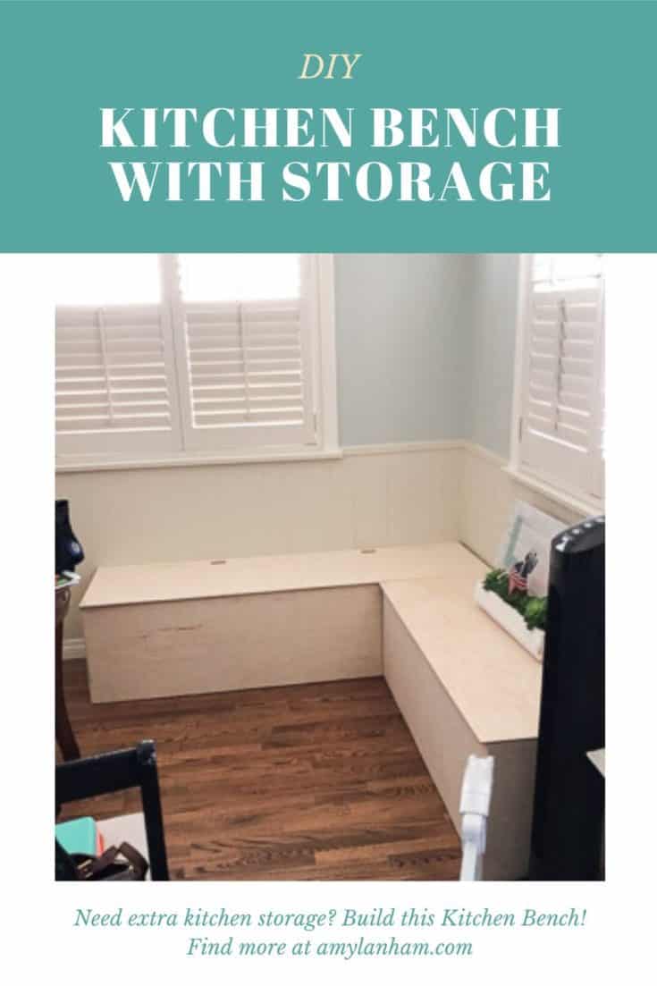 How to DIY Kitchen Bench with Storage DIY with Amy