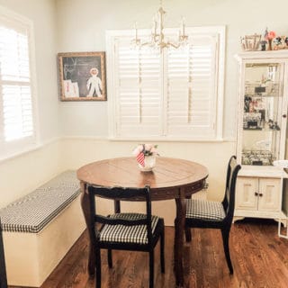 DIY Cushioned Bench - No Sew