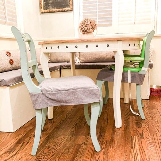 How to Make Chair Covers for Kitchen Chairs - Amy Lanham