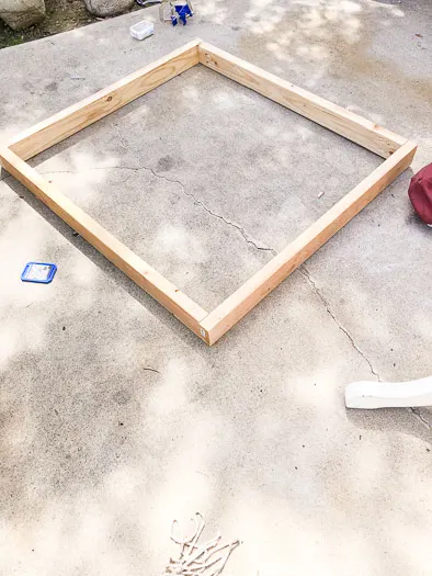2x4's making a large square