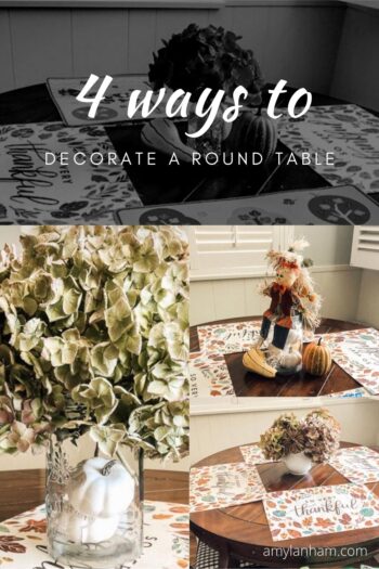 4 Ways to Decorate a Round Table