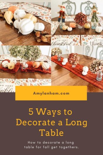 5 Ways to Decorate a Long Table