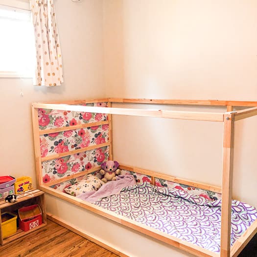 Fun Ikea Kura Bed for a Little Girl's Room - Amy Lanham