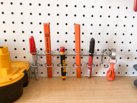 How to Organize Tools on a Pegboard