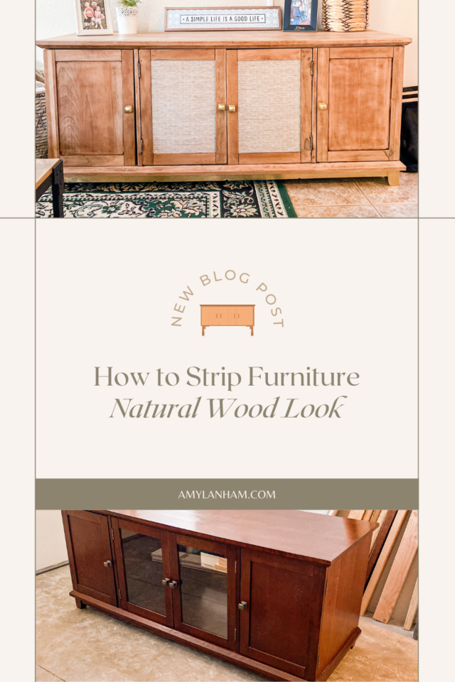 How to Strip Furniture Natural Wood Look Amy Lanham