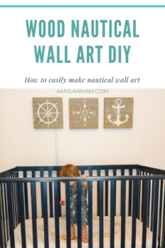 Nautical Wall art over a baby crib